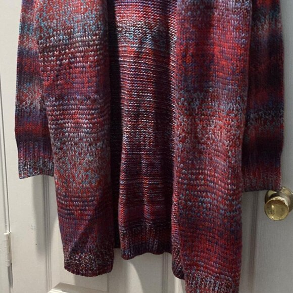 Open-Front Spacedye Cardigan Size 18/20 - Picture 7 of 7